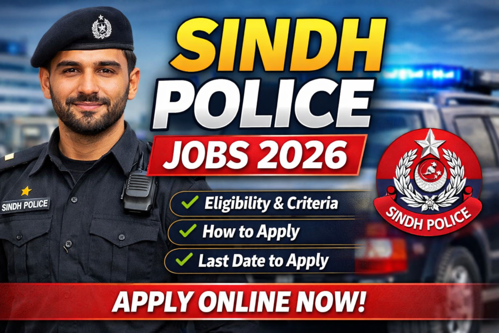 Join Sindh Police Jobs 2026