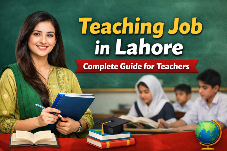 Teaching Job in Lahore 2026
