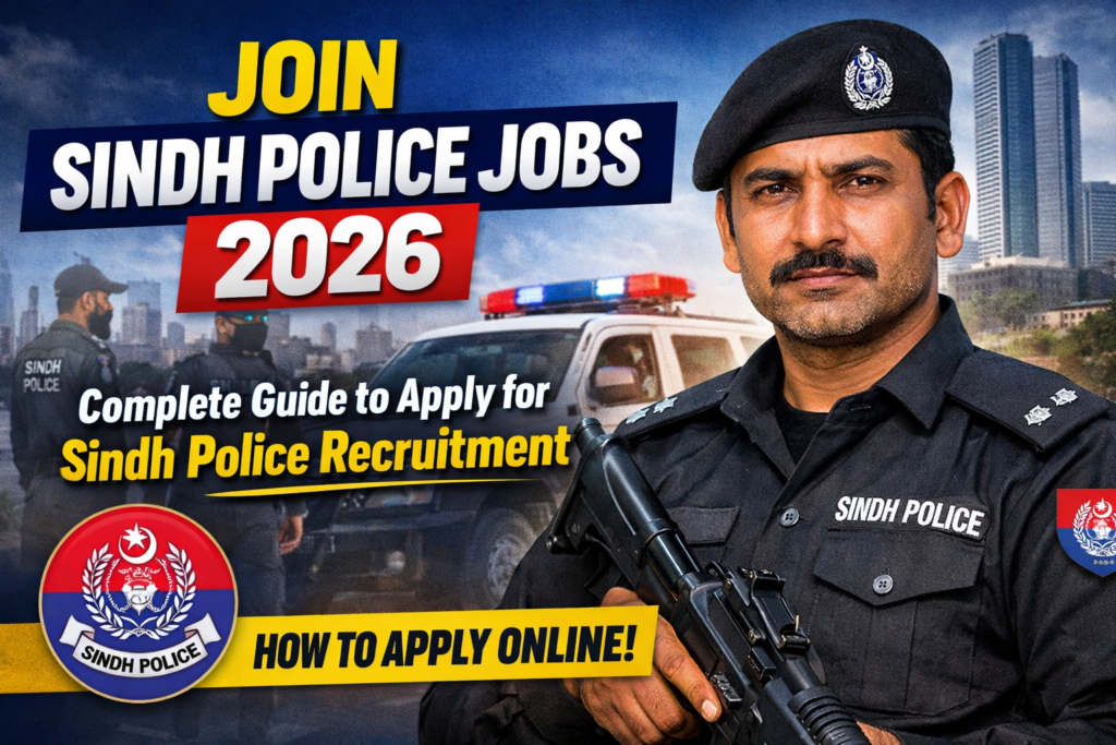 Join Sindh Police Jobs 2026 