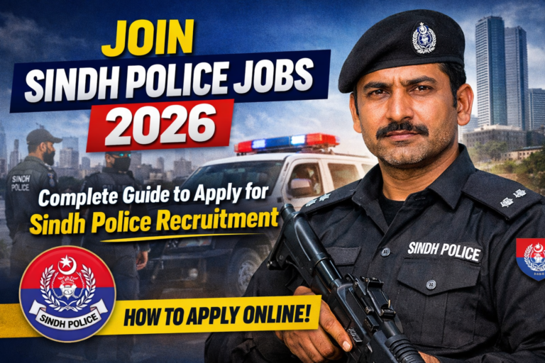 Join Sindh Police Jobs 2026