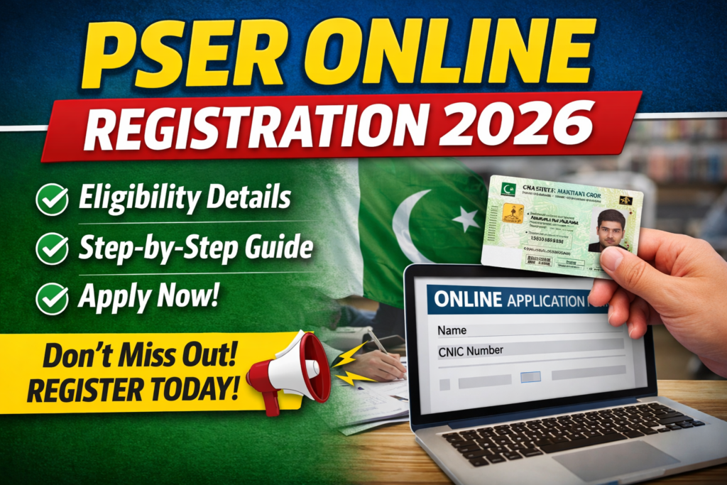 PSER Oline Registration 2026